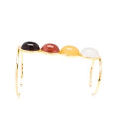 Dubini Milky Lemon Rutilated Quartz Yellow 18K Gold Cuff