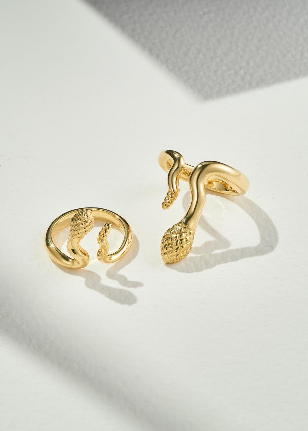 For Sale:  Dubini Serpentis Snake 18k Yellow Gold Ring 4
