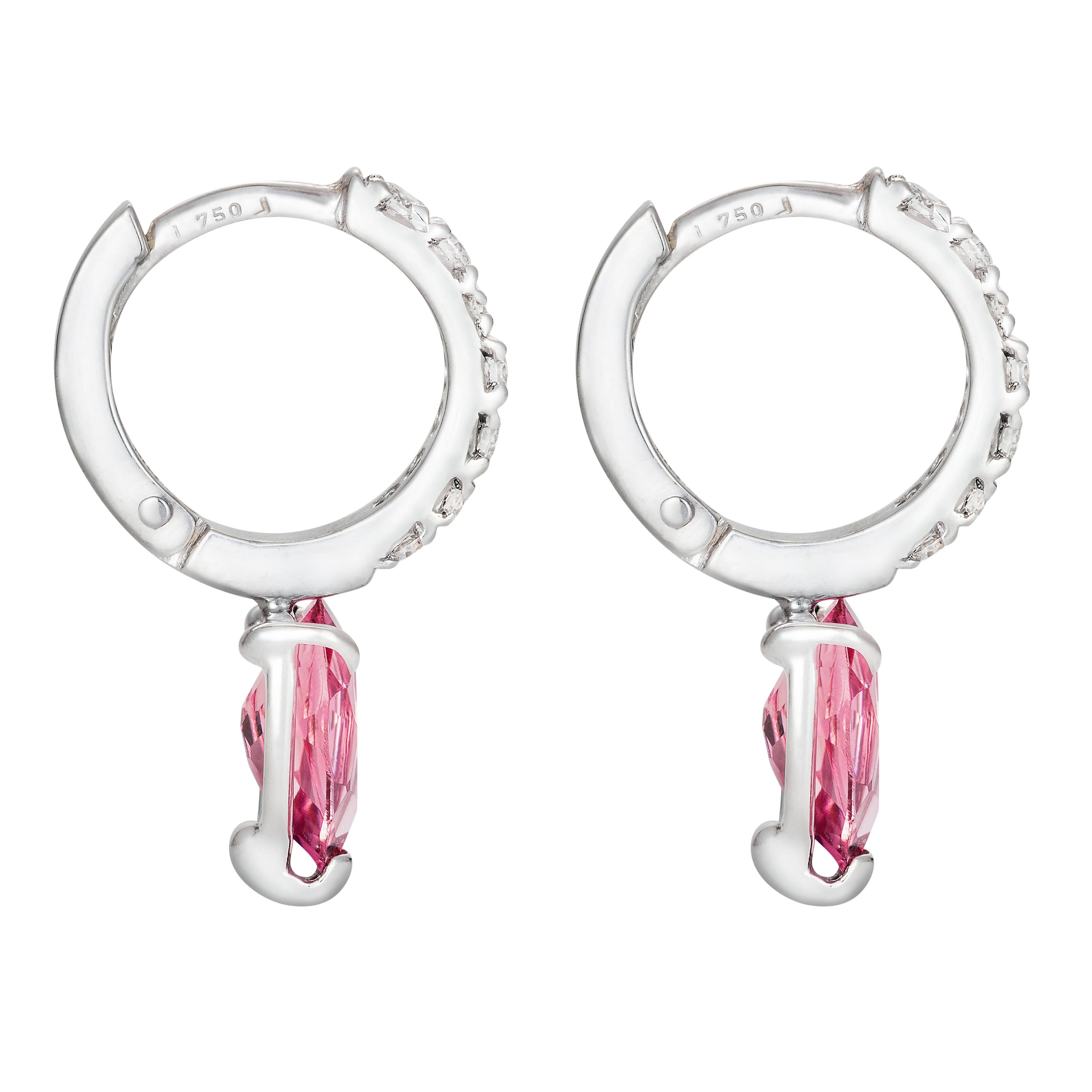These DUBINI earrings from the 'Theodora' collection feature rubellite tourmaline drops with diamonds set in 18K white gold.

…………………………………………………………………………………………………………………………………………………………………….

Inspired by Empress Theodora, wife of Justinian I, she was