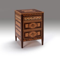 Dublin Marquetry Bedside Commodes