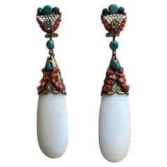 Dublos Drop Clip on Earrings