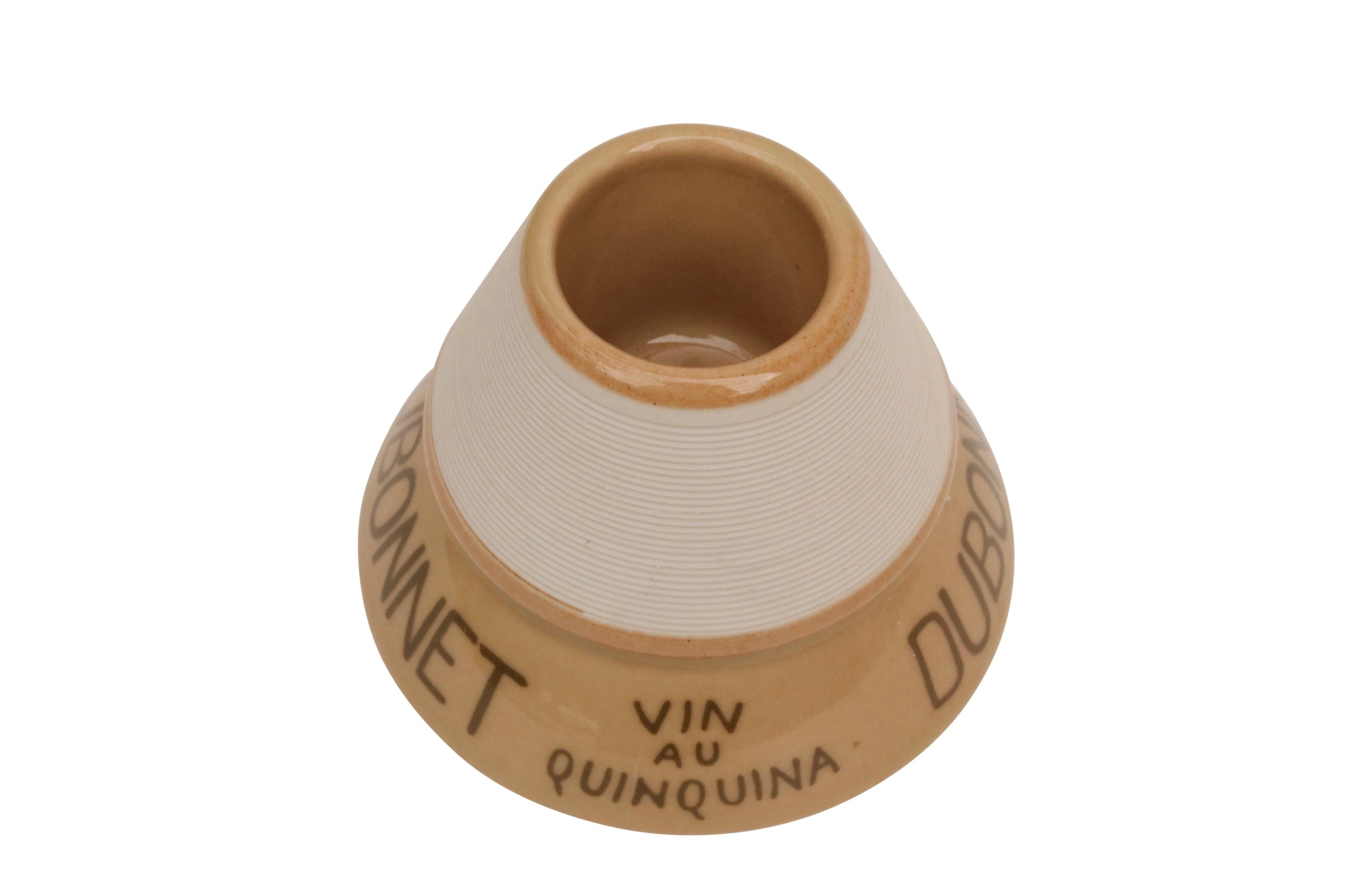 Dubonnet French Ceramic Match Striker In Excellent Condition For Sale In Bradenton, FL