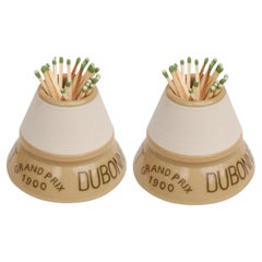 Dubonnet French Ceramic Match Strikers - a Pair