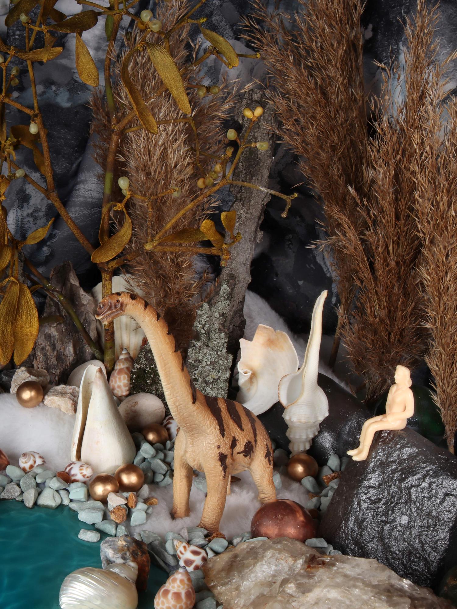 Un lago di dinosauri. Fotografia a colori in edizione limitata - Photograph Astratto di Dubravka Lazic