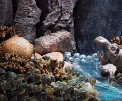 A Hippopotamus. Limited edition color photograph