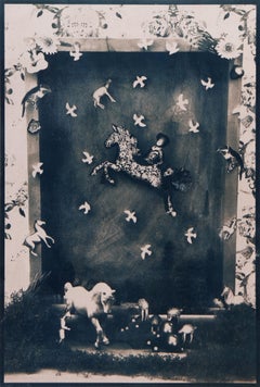 Childhood Fairytales. Cyanotype photograph