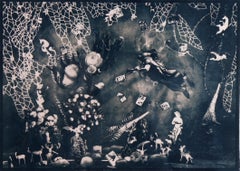 I Jump Over Obstacles, 2025. Cyanotype photograph