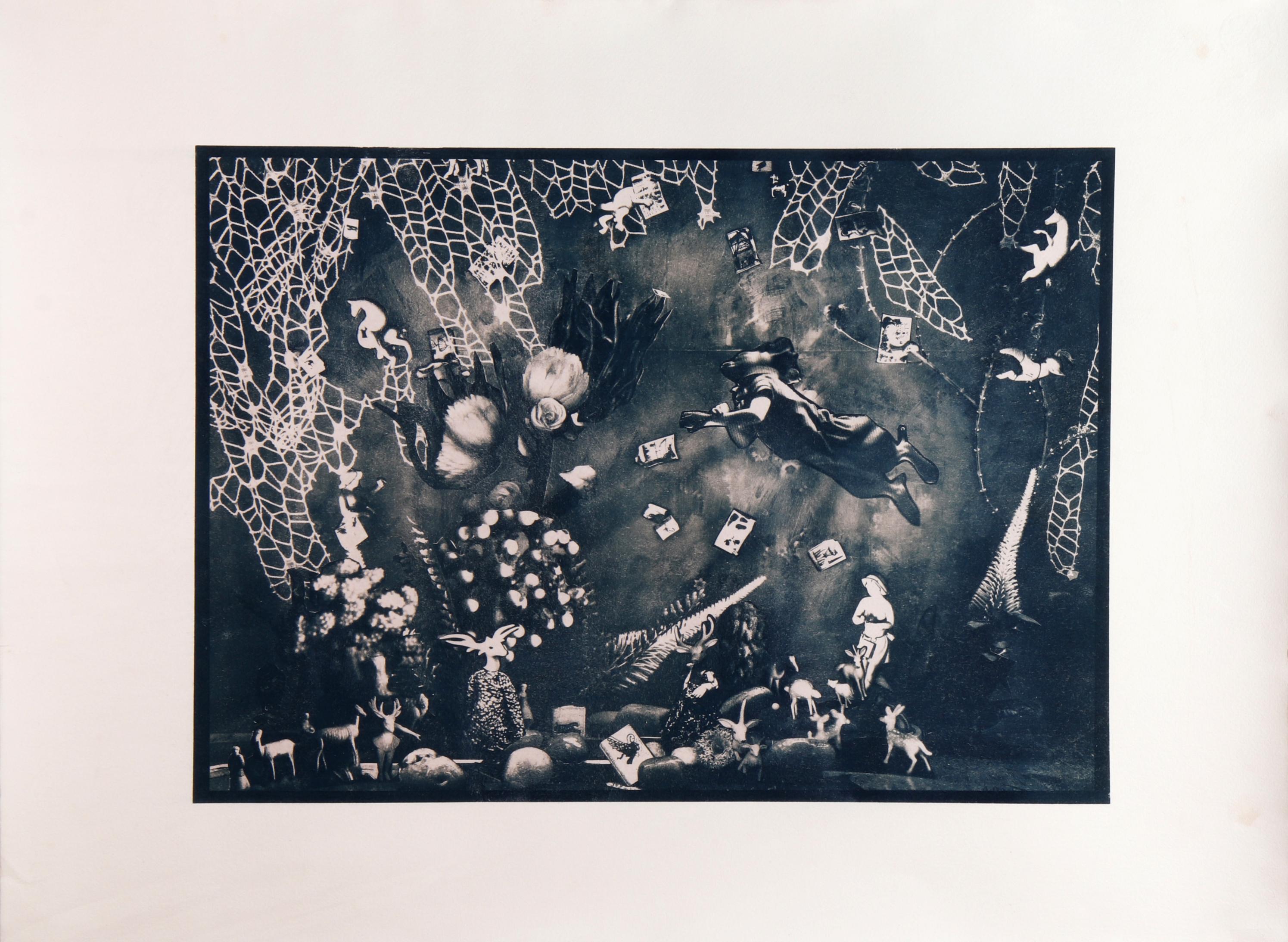 Salto Obstáculos, 2025. Fotografía cianotipia - Photograph de Dubravka Lazic