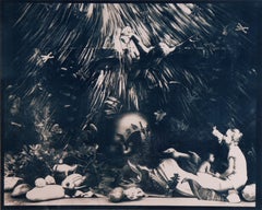 Lenka. Cyanotype photograph