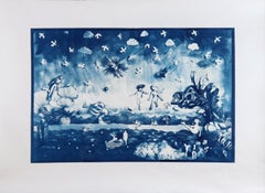 Ma Grèce. Photographie cyanotype