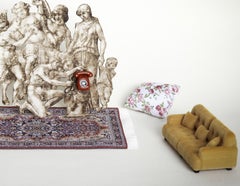 Renaissance-Spielhaus – Nähzimmer. Inszeniertes Foto in limitierter Auflage