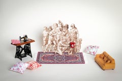 Renaissance-Spielhaus – Nähzimmer. Inszeniertes Foto in limitierter Auflage