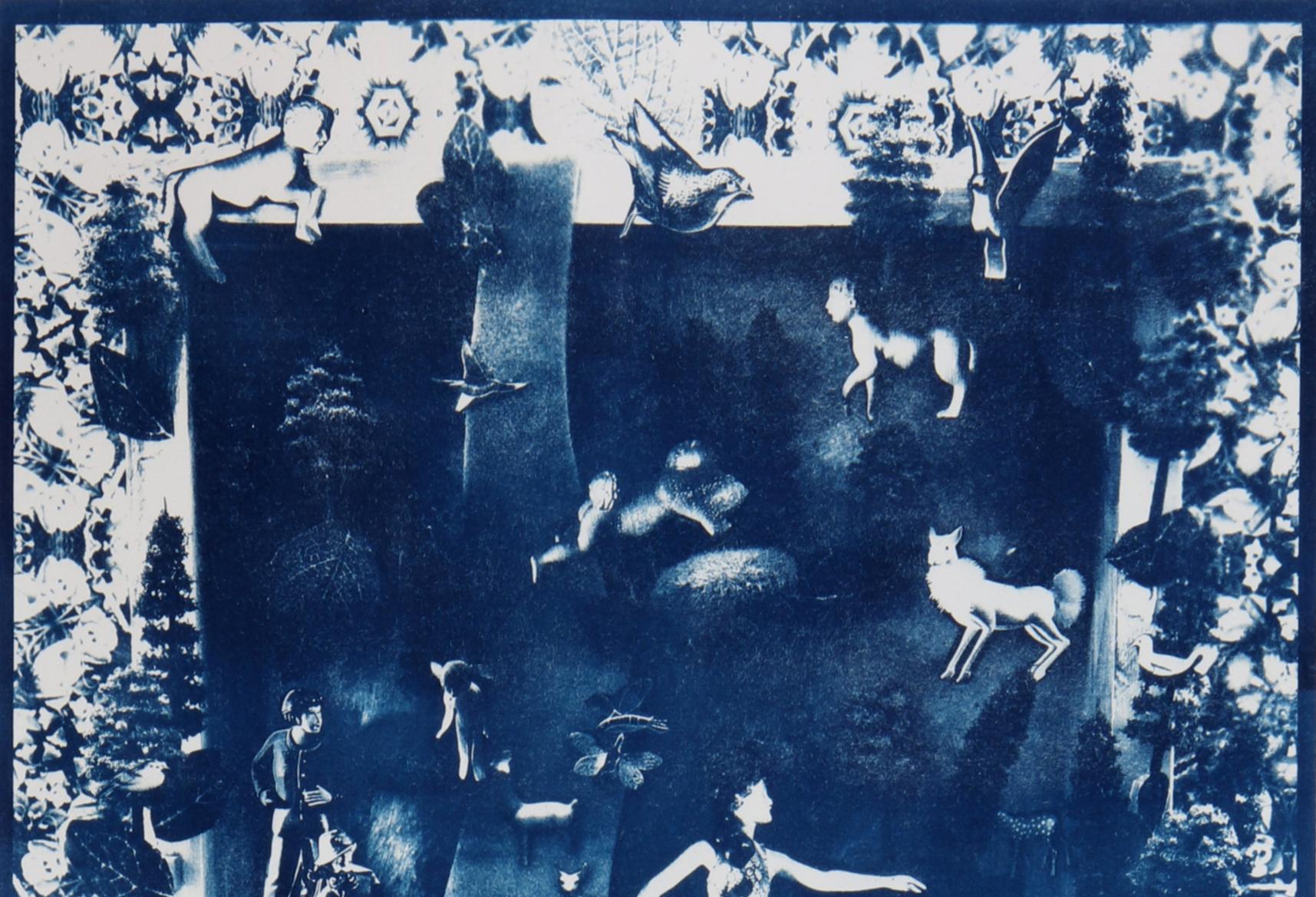 Gelassenheit. Cyanotypie (Violett), Color Photograph, von Dubravka Lazic