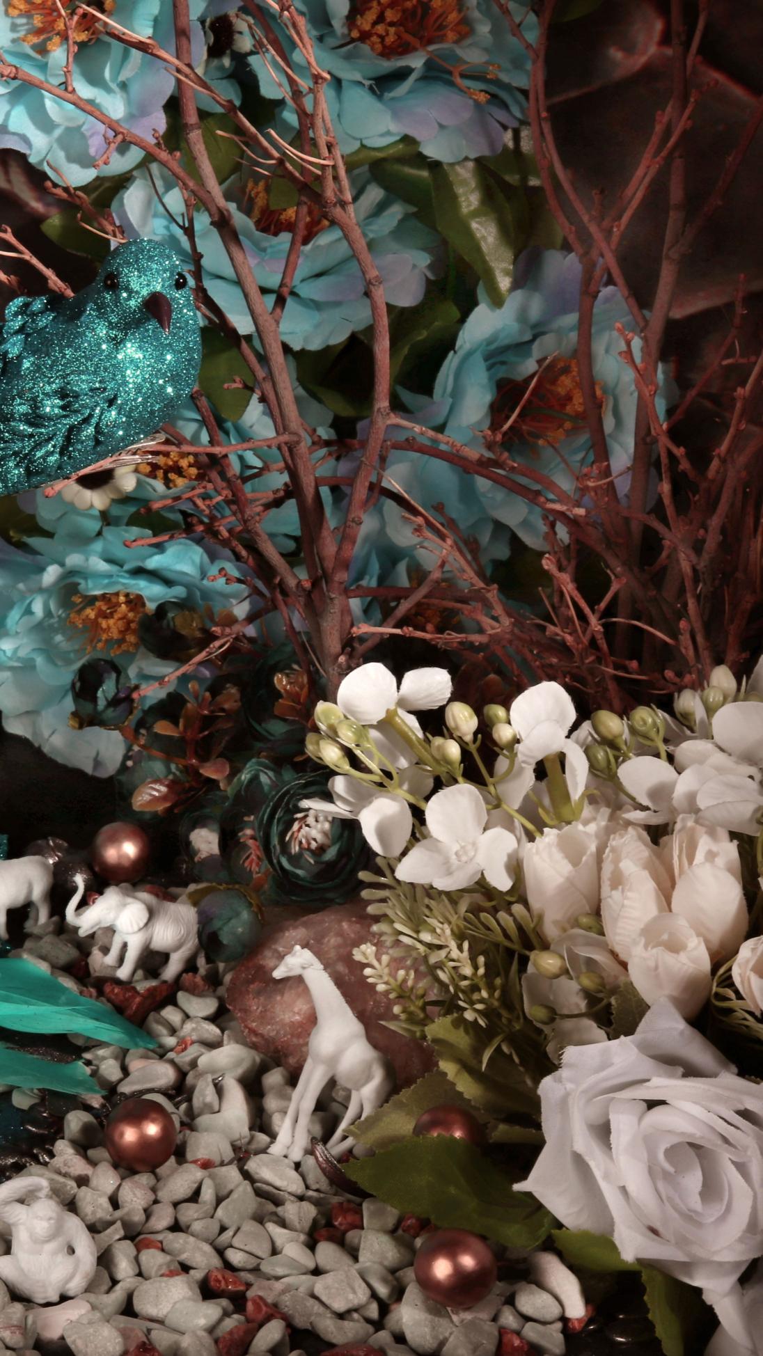 L'uccello di fuoco blu. Fotografia a colori in edizione limitata - Photograph di Dubravka Lazic