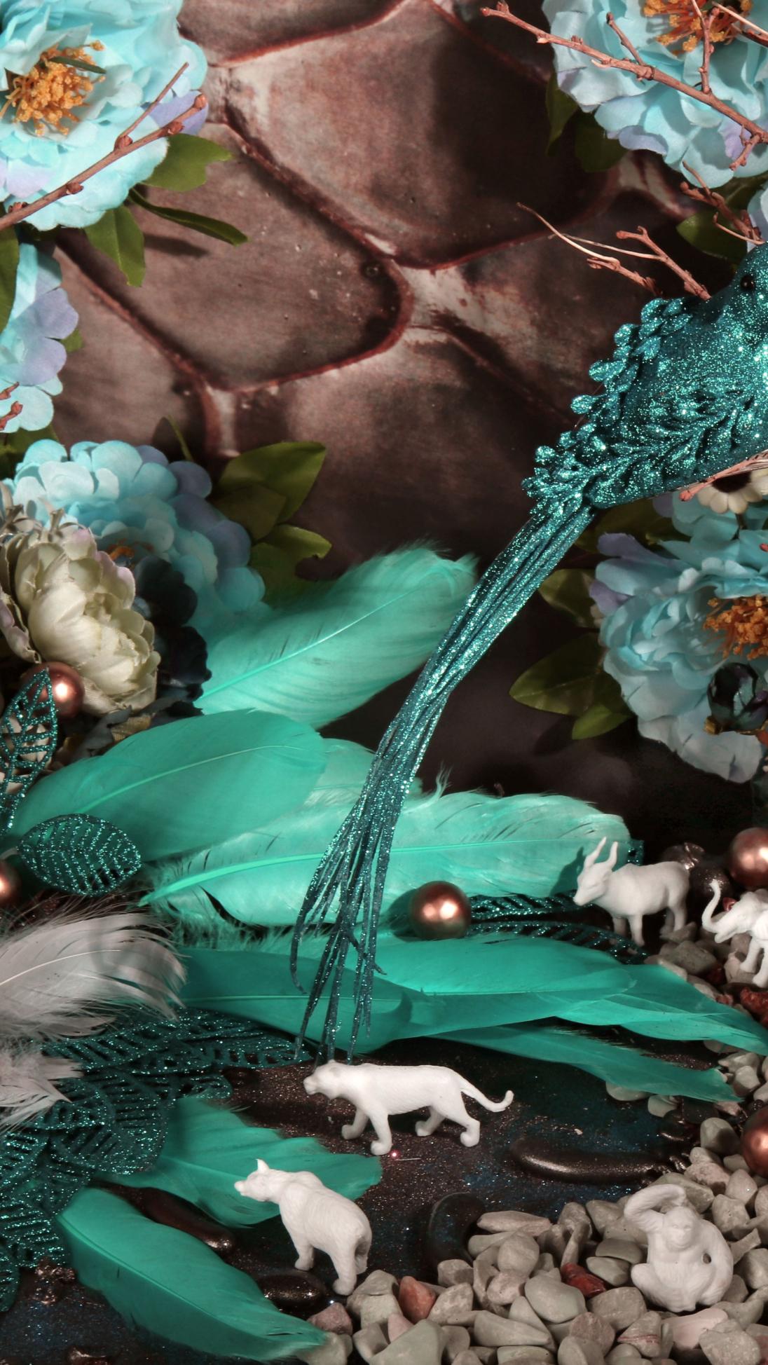 L'uccello di fuoco blu. Fotografia a colori in edizione limitata - Photograph Astratto di Dubravka Lazic