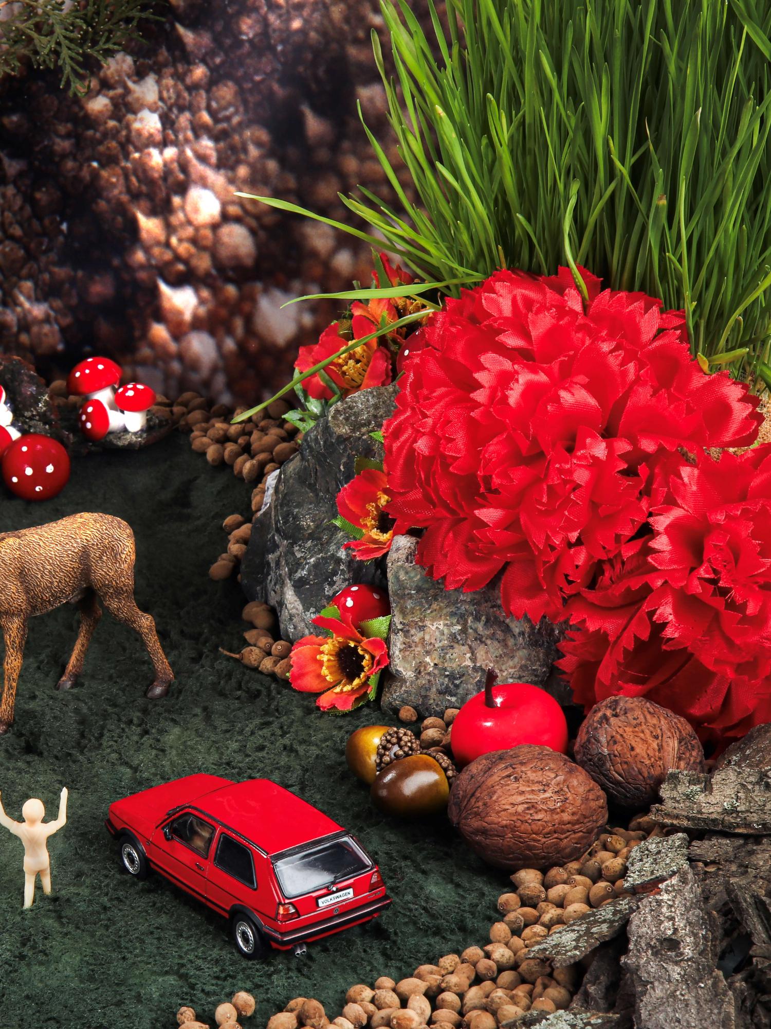 Das Reh, die Hirschkuh, das Kitz. Farbfotografie in limitierter Auflage (Abstrakt), Photograph, von Dubravka Lazic