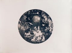 Trip to Egypt. Cyanotype