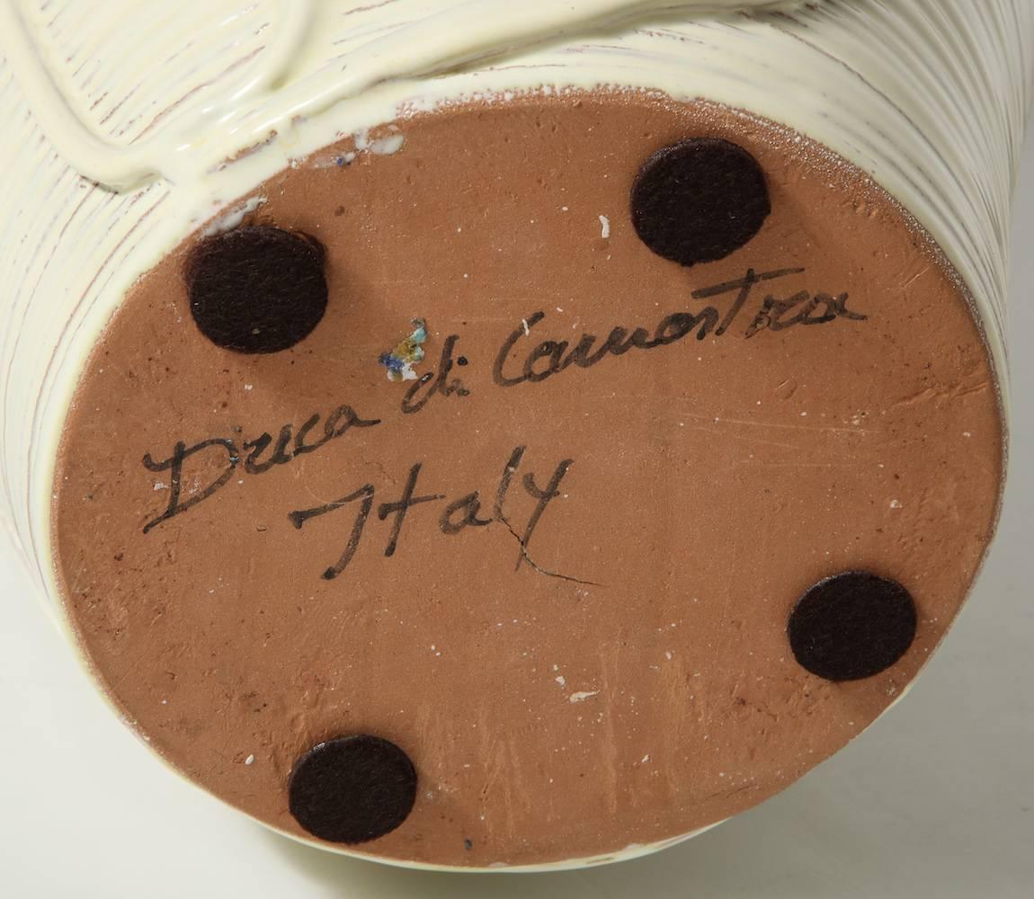 Contemporary Duca di Camastra Ceramic Bottle