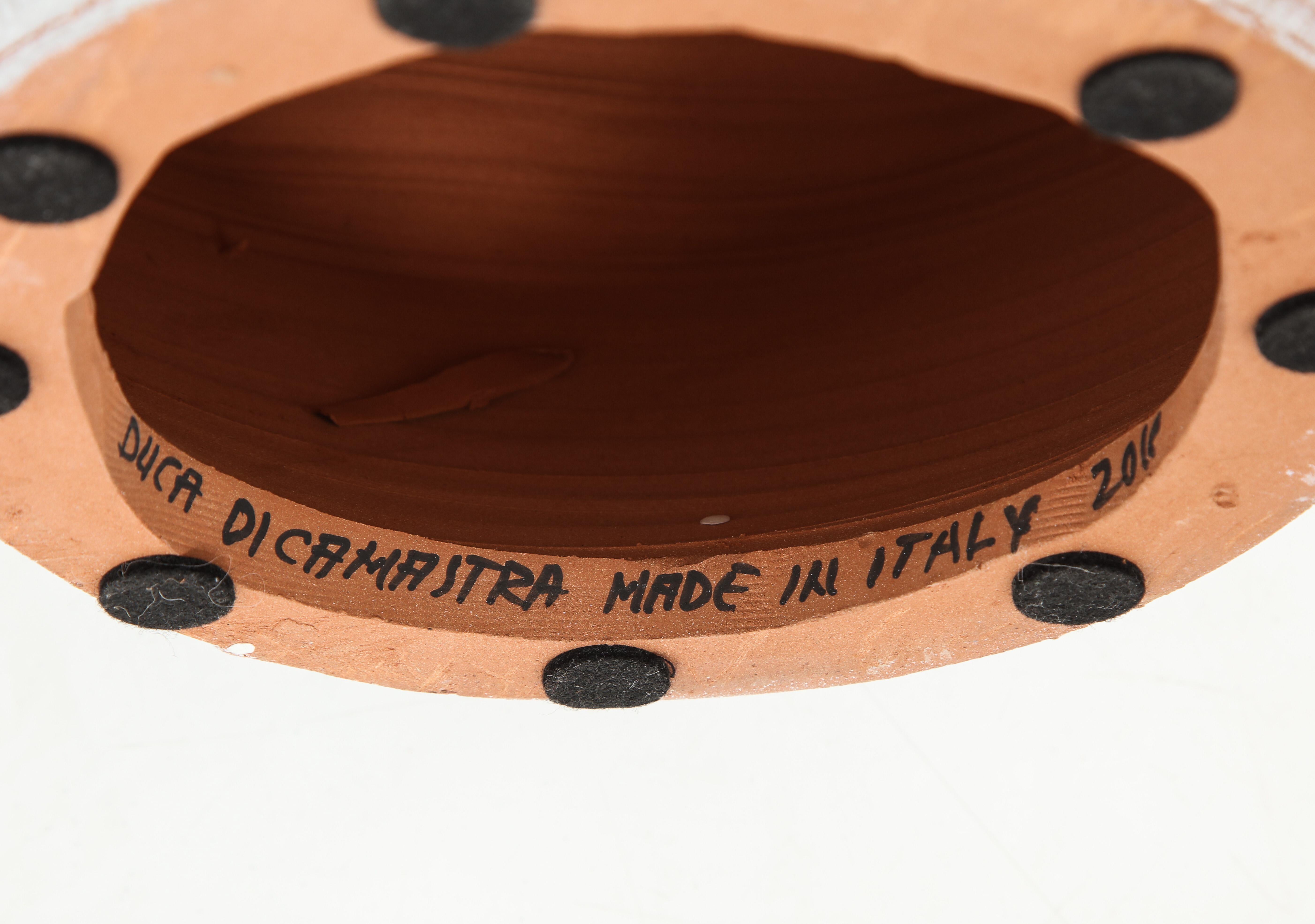 Duca Di Camastra Monumental Ceramic Italian Table Lamps 11