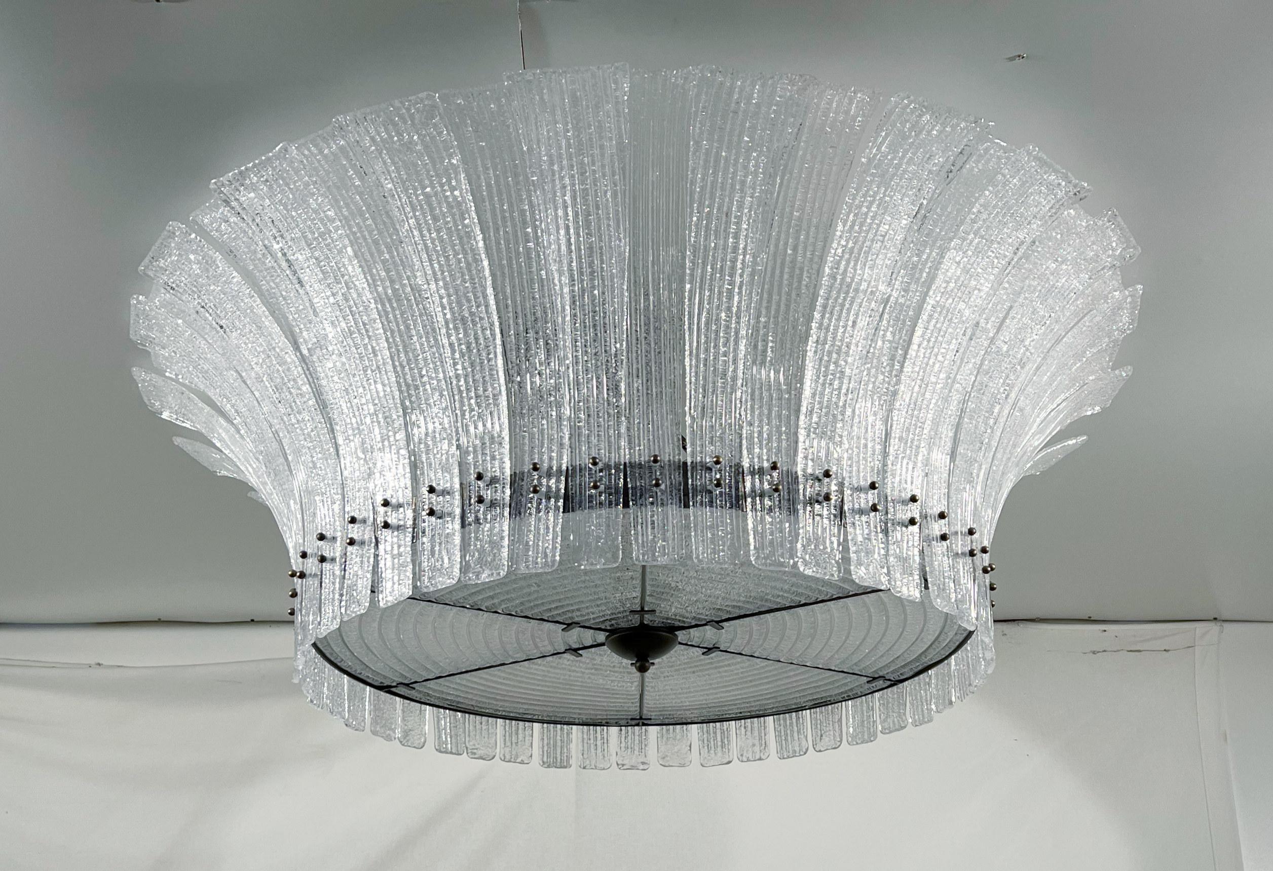 Italian Duca Flush Mount by Fabio Ltd For Sale