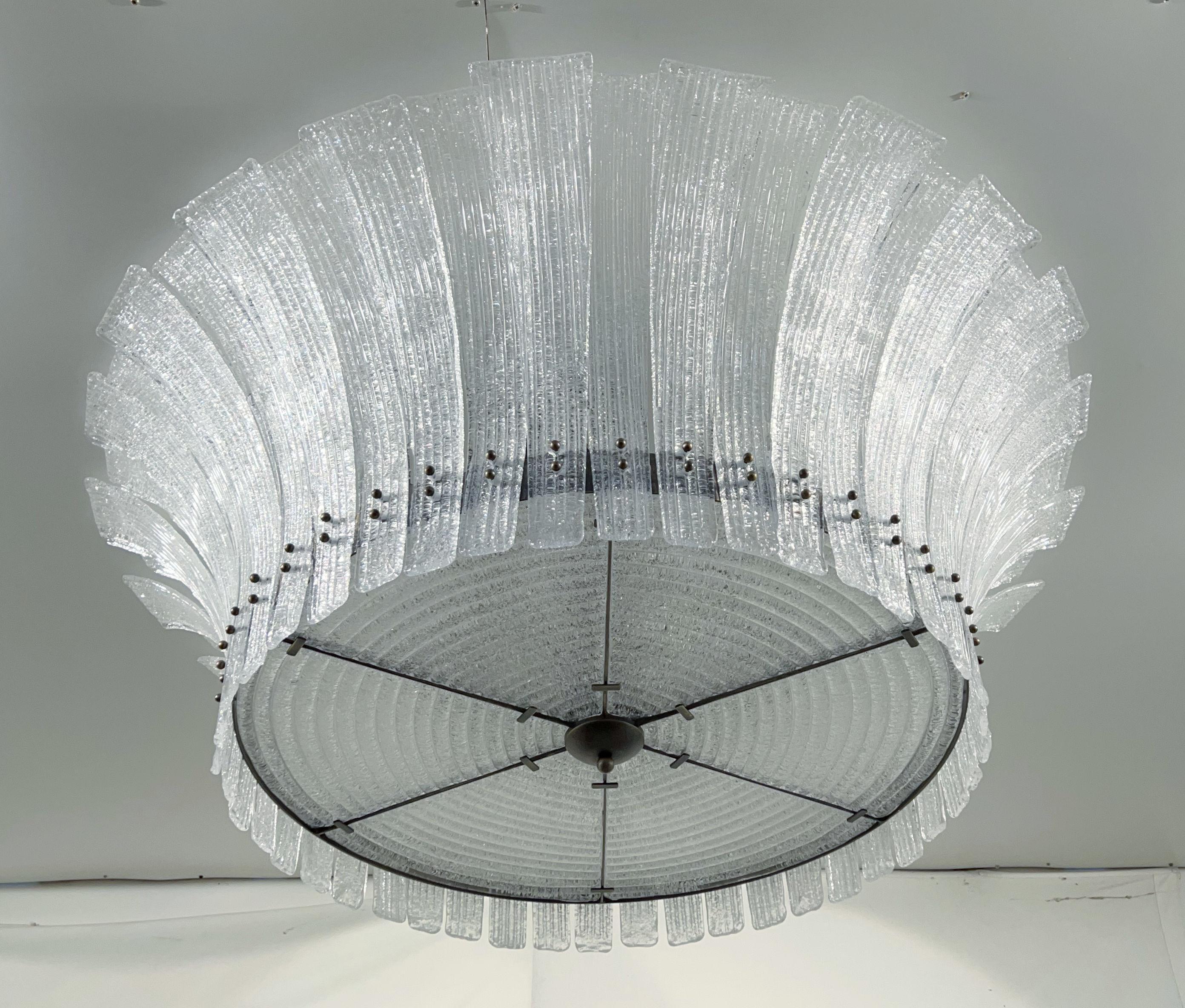 Contemporary Duca Flush Mount by Fabio Ltd For Sale