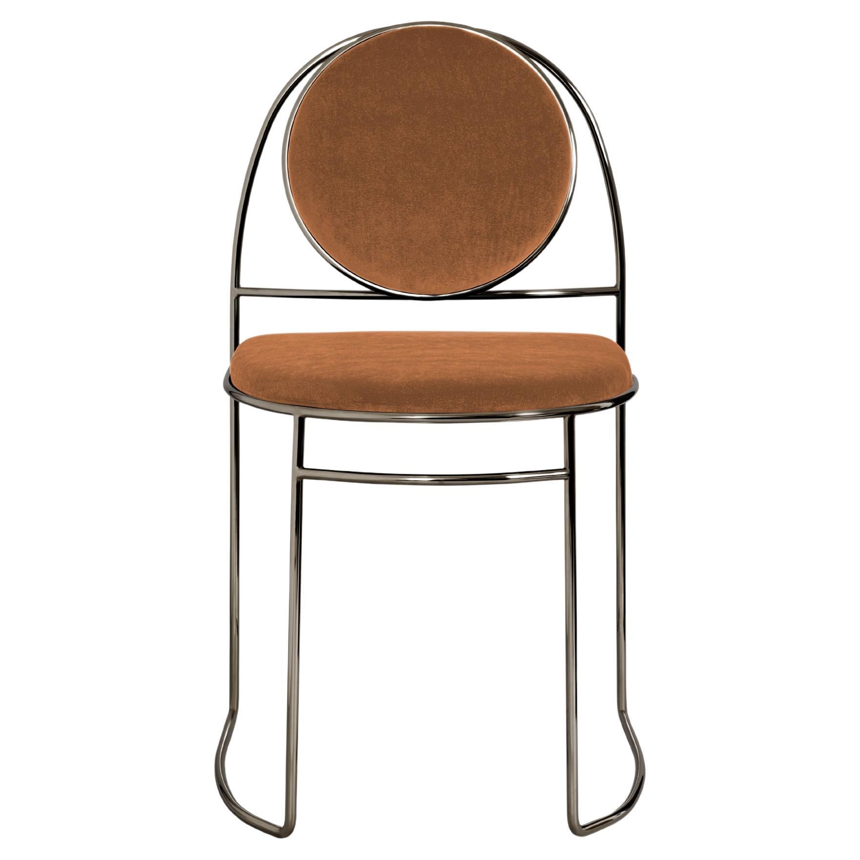 Chaise Ducale BZ d'Enrico Girotti  Édition ultra-noire en vente
