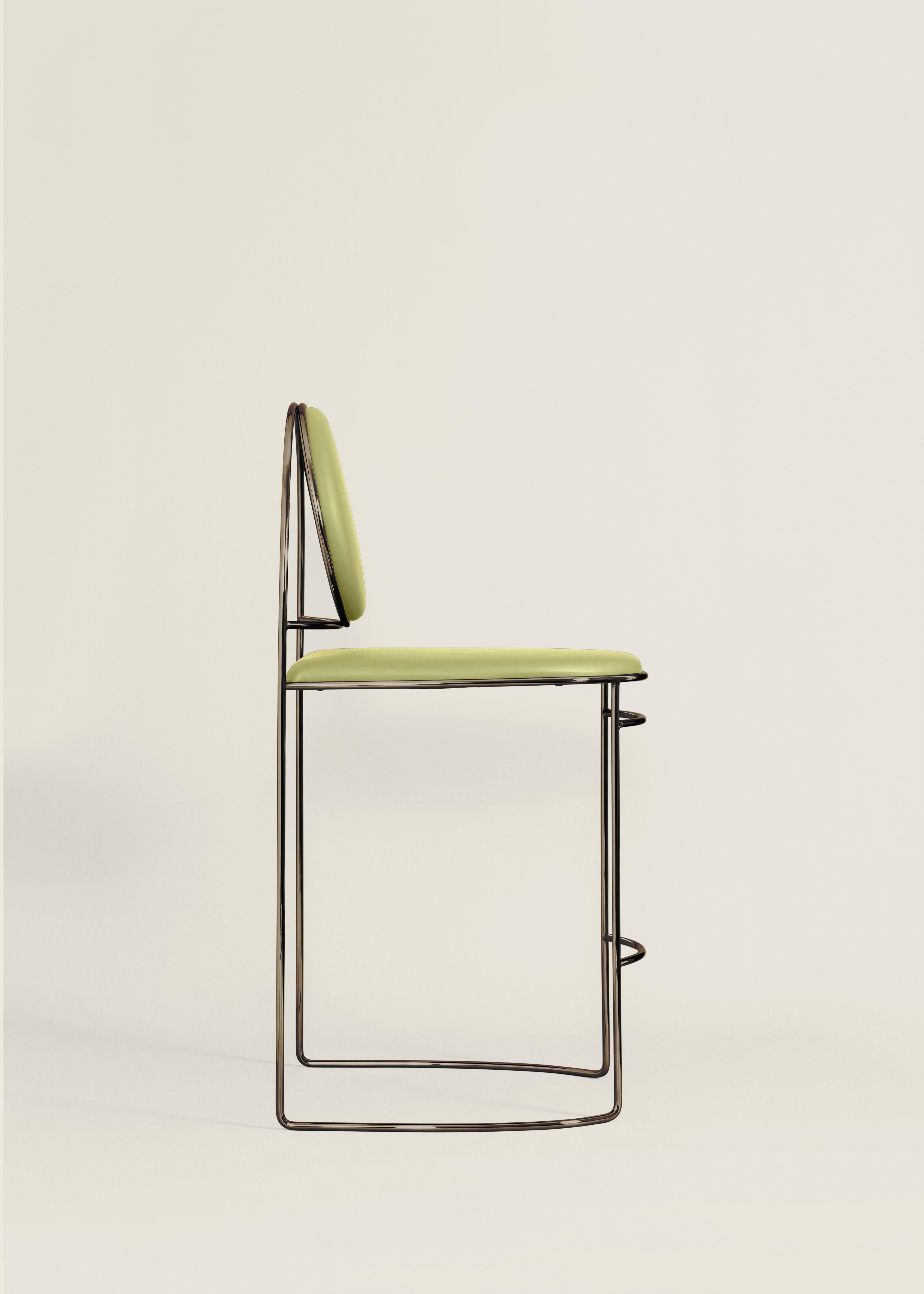 Italian Ducale BZ Elegant Venetian stool,  Made in Italy by Edizioni Enrico Girotti For Sale