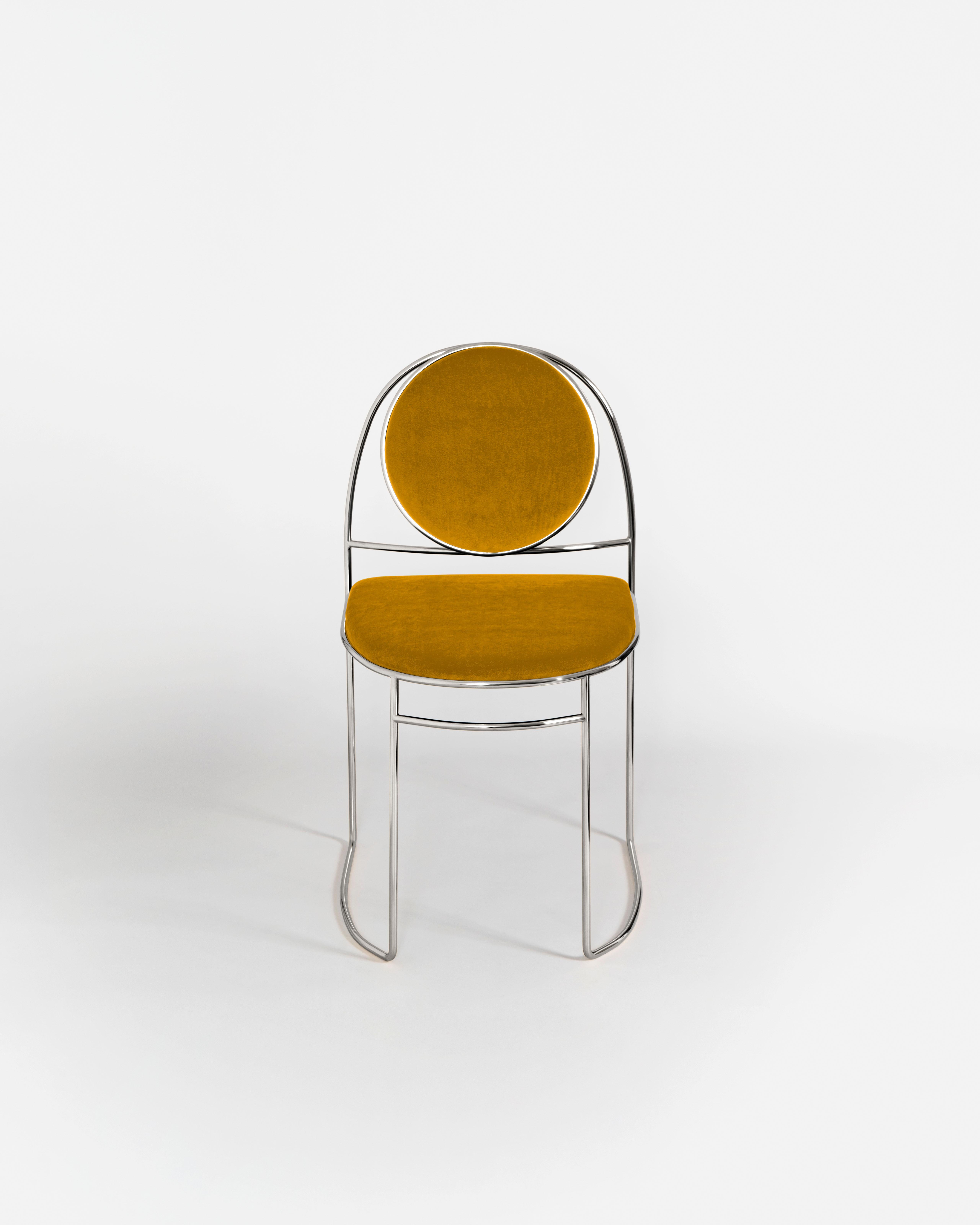 Contemporary Ducale BZ, modern instant classic Chair Made in Italy by Enrico Girotti For Sale