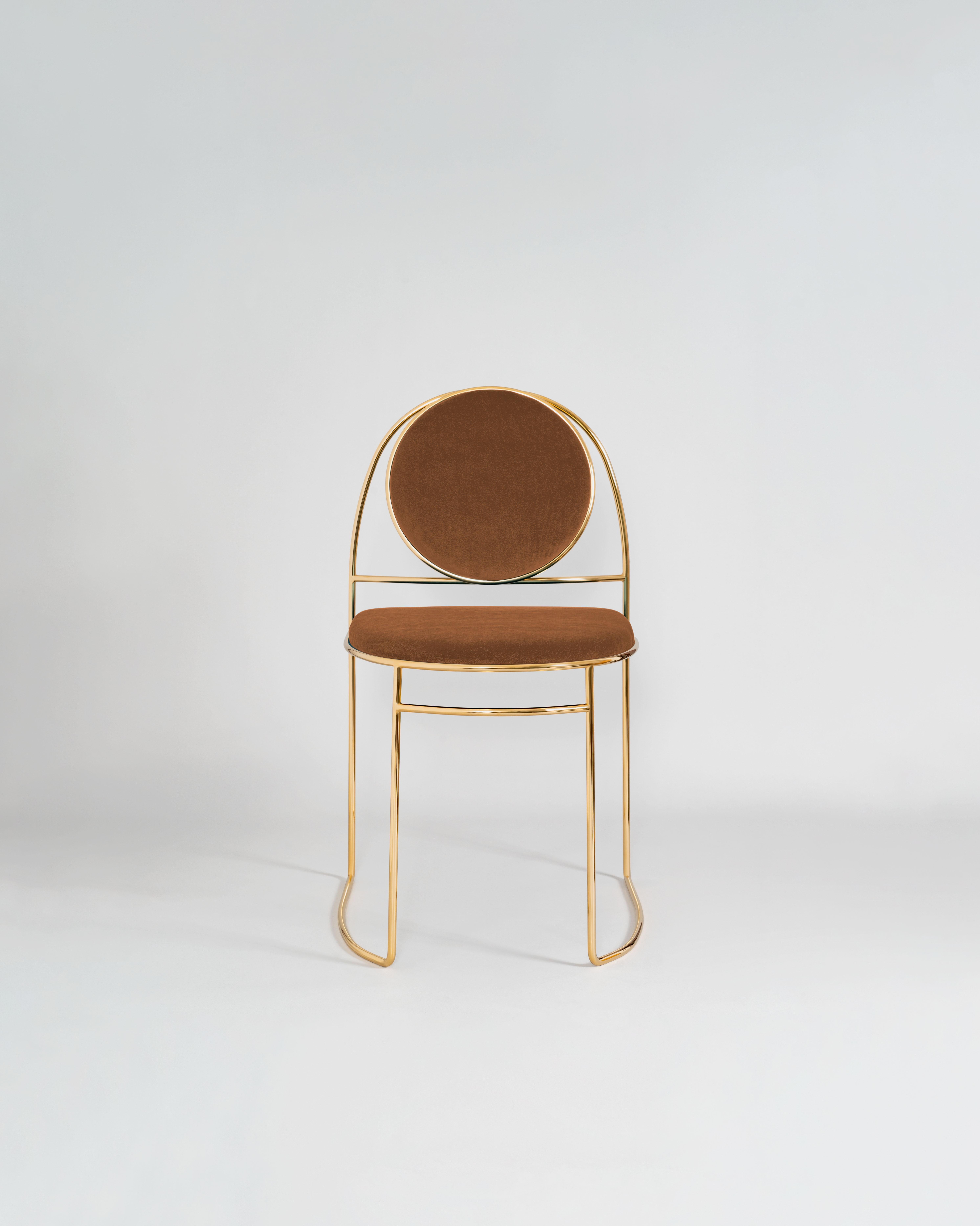 Ducale BZ, modern instant classic Chair Made in Italy by Enrico Girotti For Sale 1