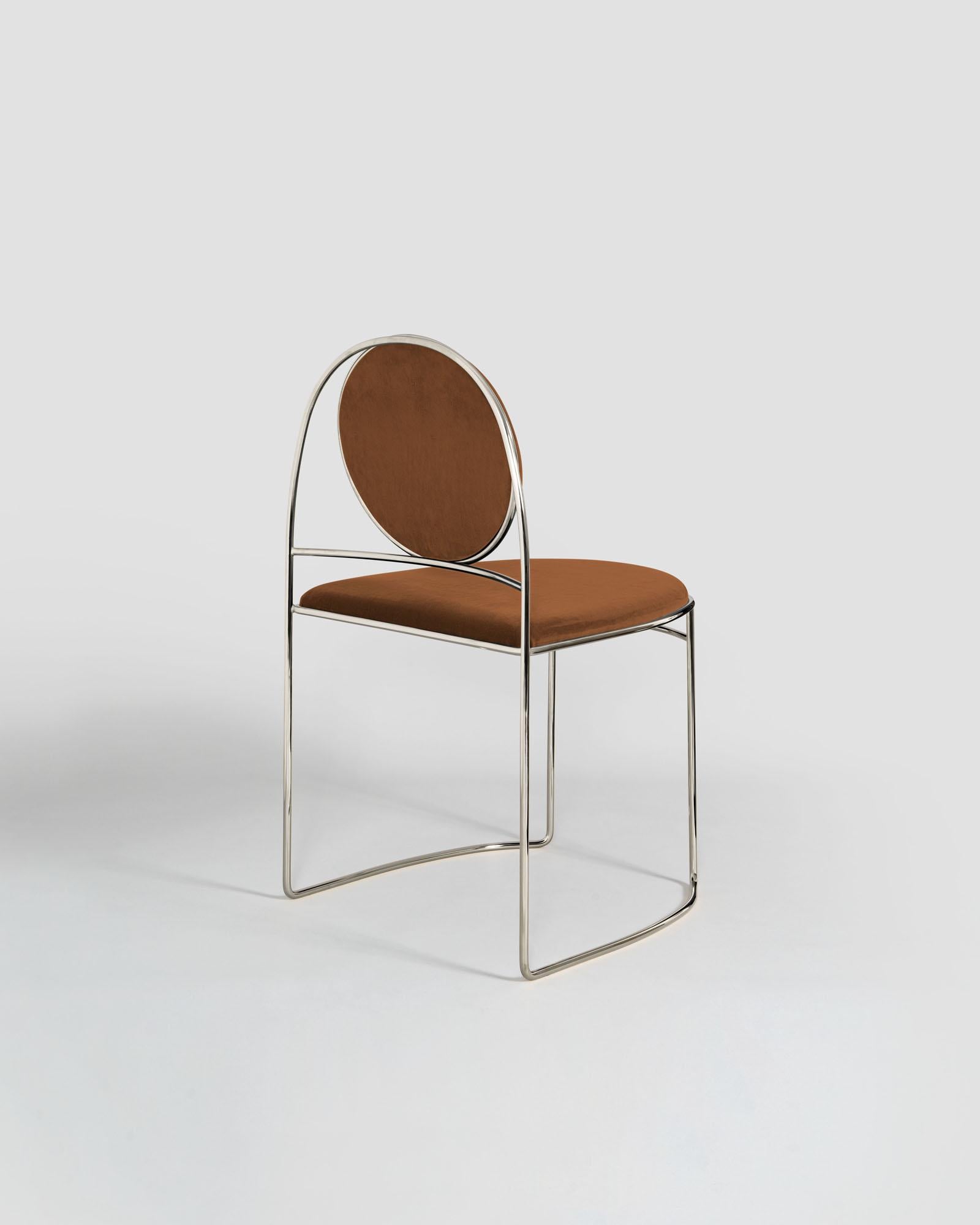 Italian Ducale BZ, Venetian-inspired minimal Chair Made in Italy by Enrico Girotti For Sale