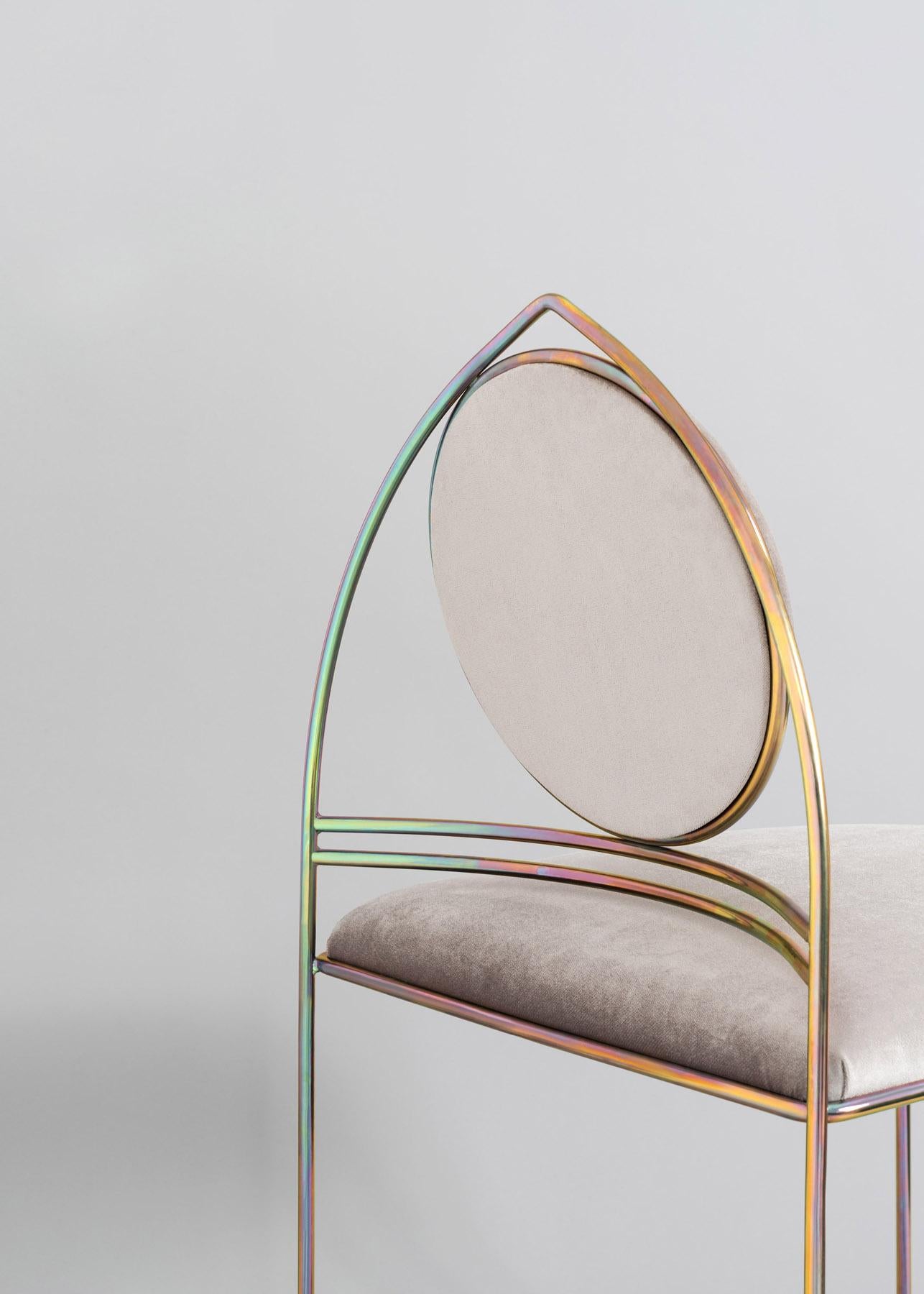 Postmoderne Chaise Ducale ST blanche de GIROTTI ENRICO en vente