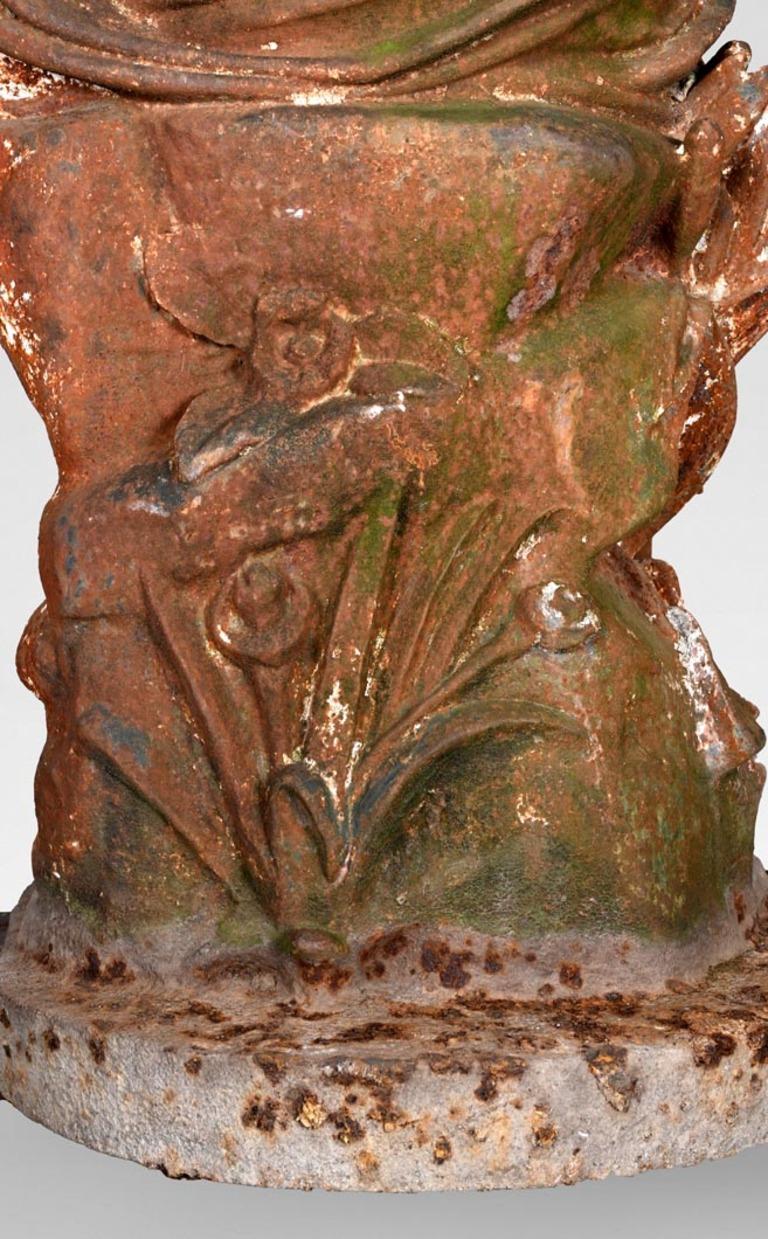 Ducel Foundry d'après Pierre Loison, Jeune fille à la conque, milieu du XIXe siècle en vente 10