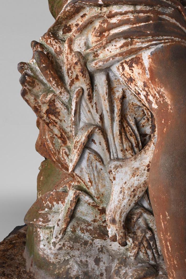 Ducel Foundry d'après Pierre Loison, Jeune fille à la conque, milieu du XIXe siècle en vente 12