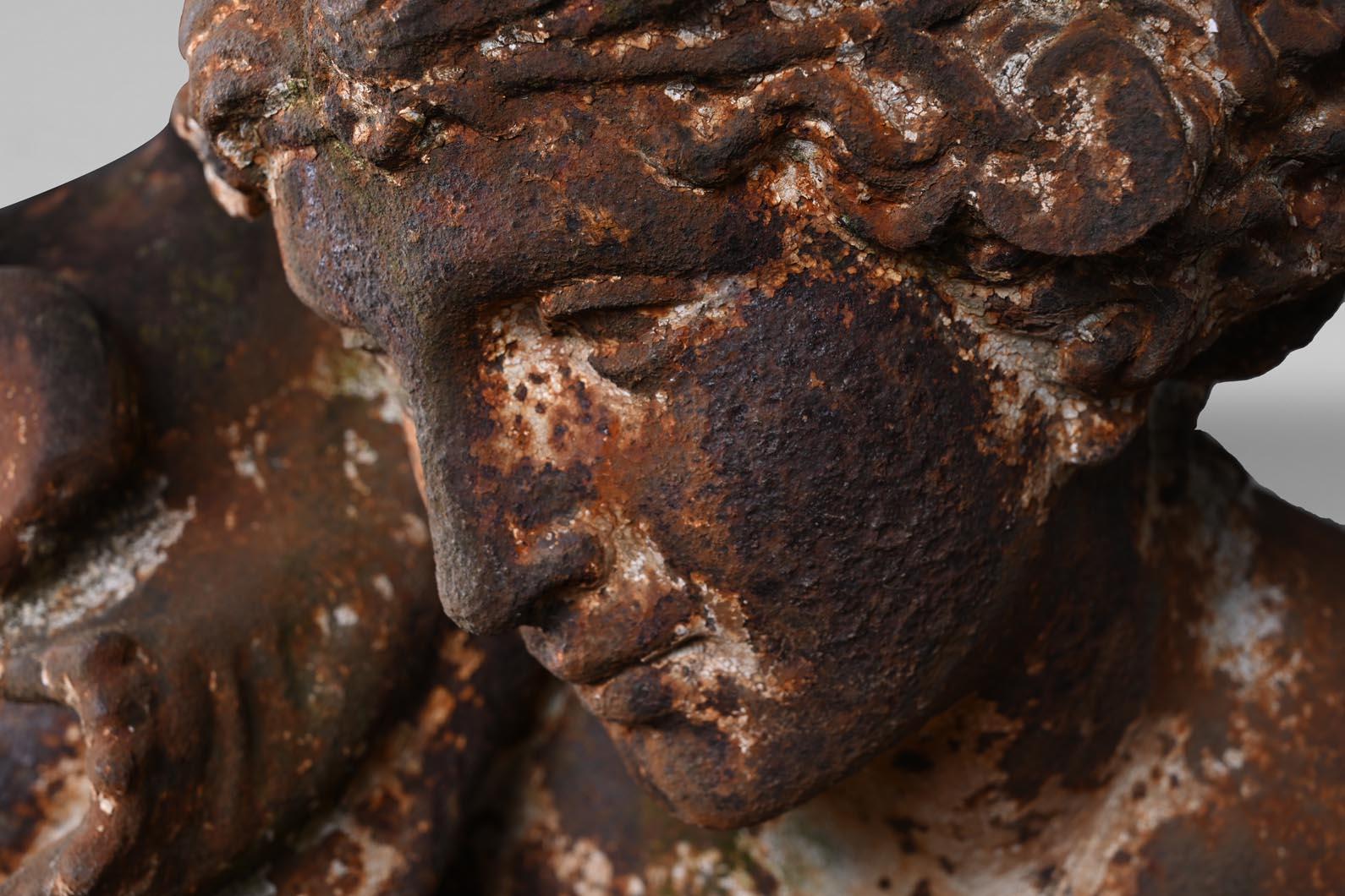 Moulage Ducel Foundry d'après Pierre Loison, Jeune fille à la conque, milieu du XIXe siècle en vente