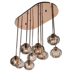 Ducello Hand-Blown Glass Dining Chandelier - 44"