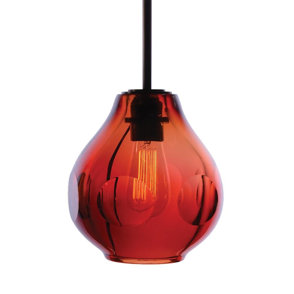 Hand-Crafted DUCELLO Trio Pendant - Media Glass (34