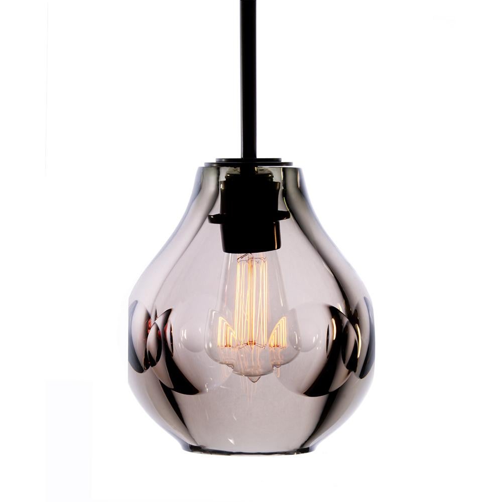 Contemporary DUCELLO Trio Pendant - Media Glass (34