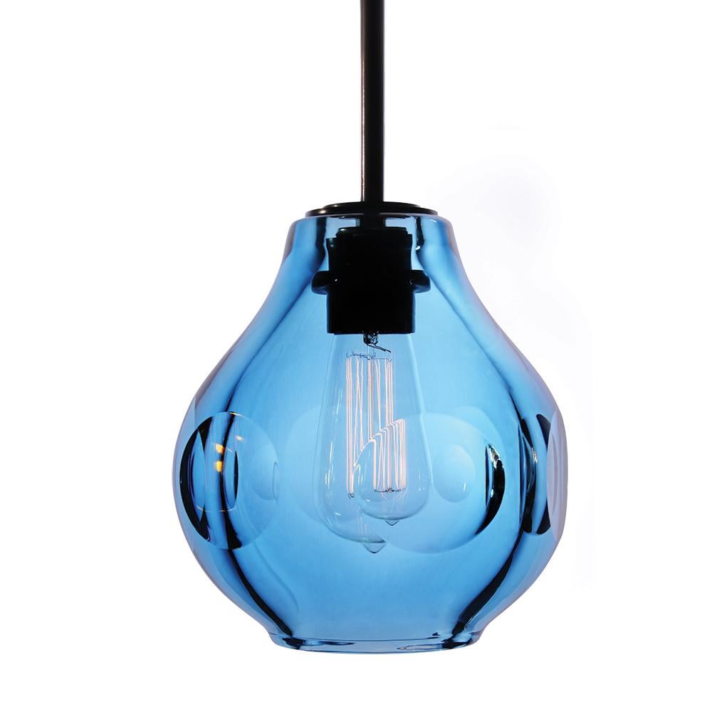 Bronze DUCELLO Trio Pendant - Media Glass (34