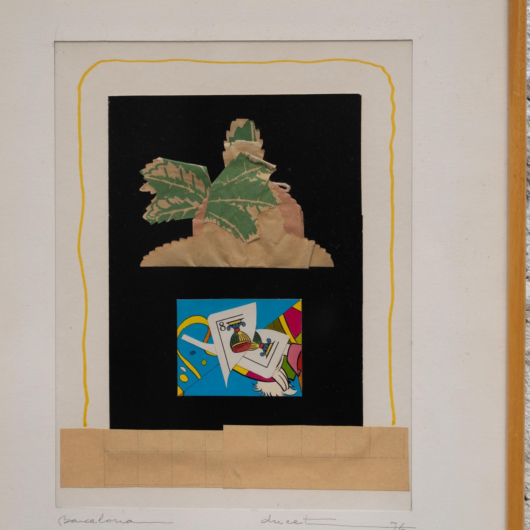 Late 20th Century Ducet Collage Artwork 