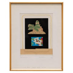 Ducet Collage-Kunstwerk „El Juego del Ocho“ – signiert und gerahmt (1976)