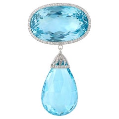 Duchess of Devonshire's Aquamarine Brooch, 180 Carats