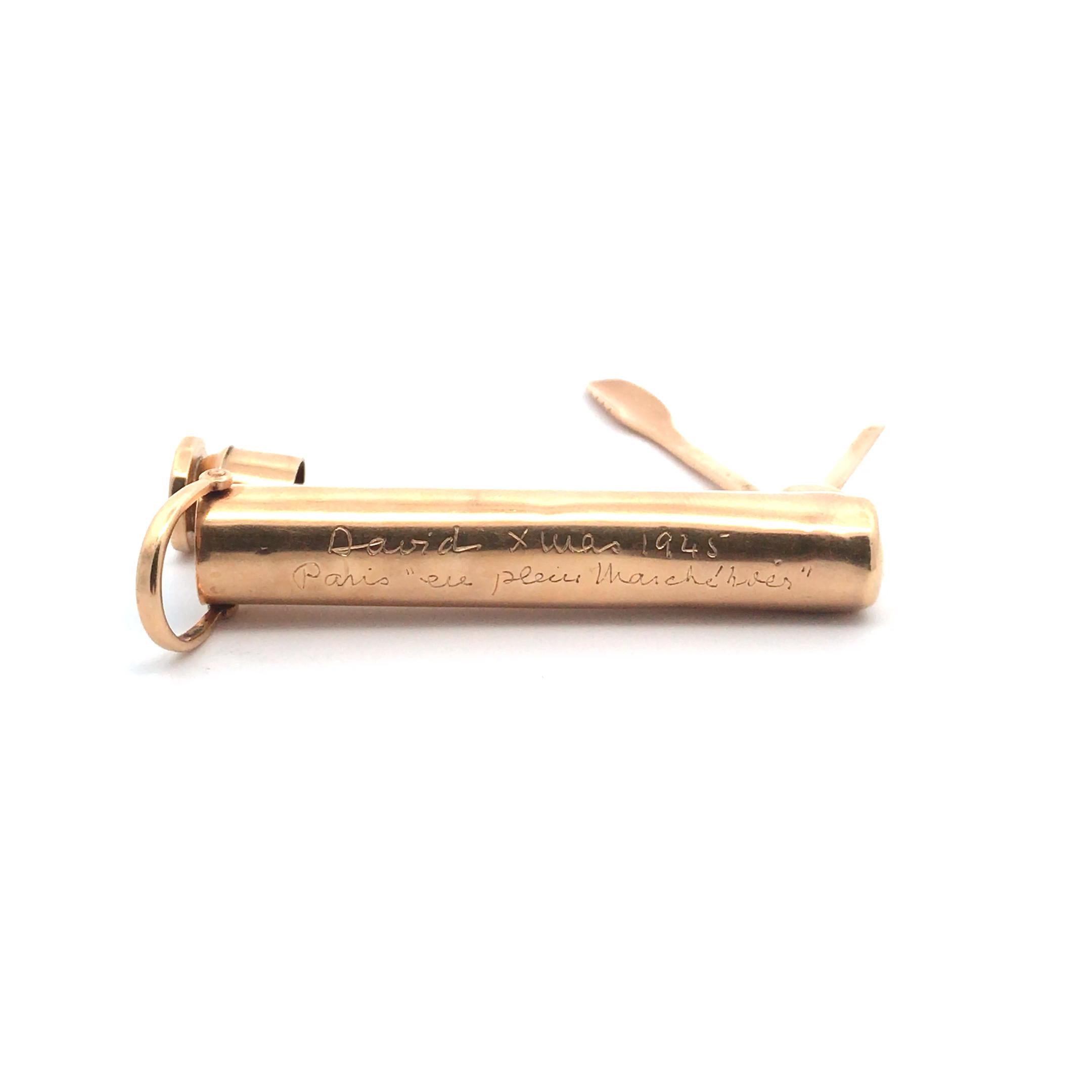 Cartier nettoyeur de passepoil duchesse de Windsor en or jaune 18 carats Unisexe en vente