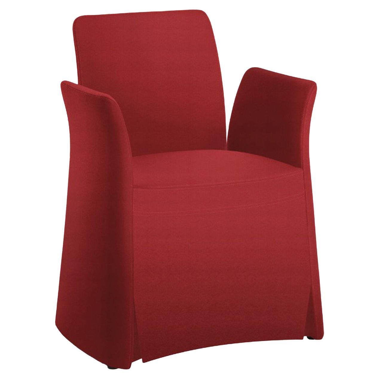 Duchess Red Armchair by Radice Orlandini Designstudio For Sale