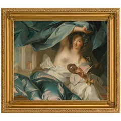 Duchesse de Châteauroux as Thalia, after Oil Painting by Jean-Marc Nattier
