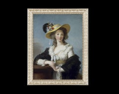 Duchesse de Polignac, after Oil Painting by Rococo Artist Élisabeth Le Brun