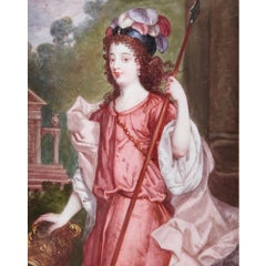 'Duchesse de Richmond' French Limoges Enamel Portrait Plaque