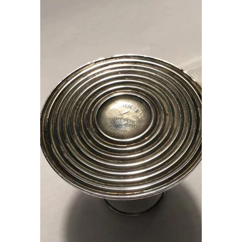Duchin Sterling Silver Candlesticks In Good Condition In Copenhagen, DK