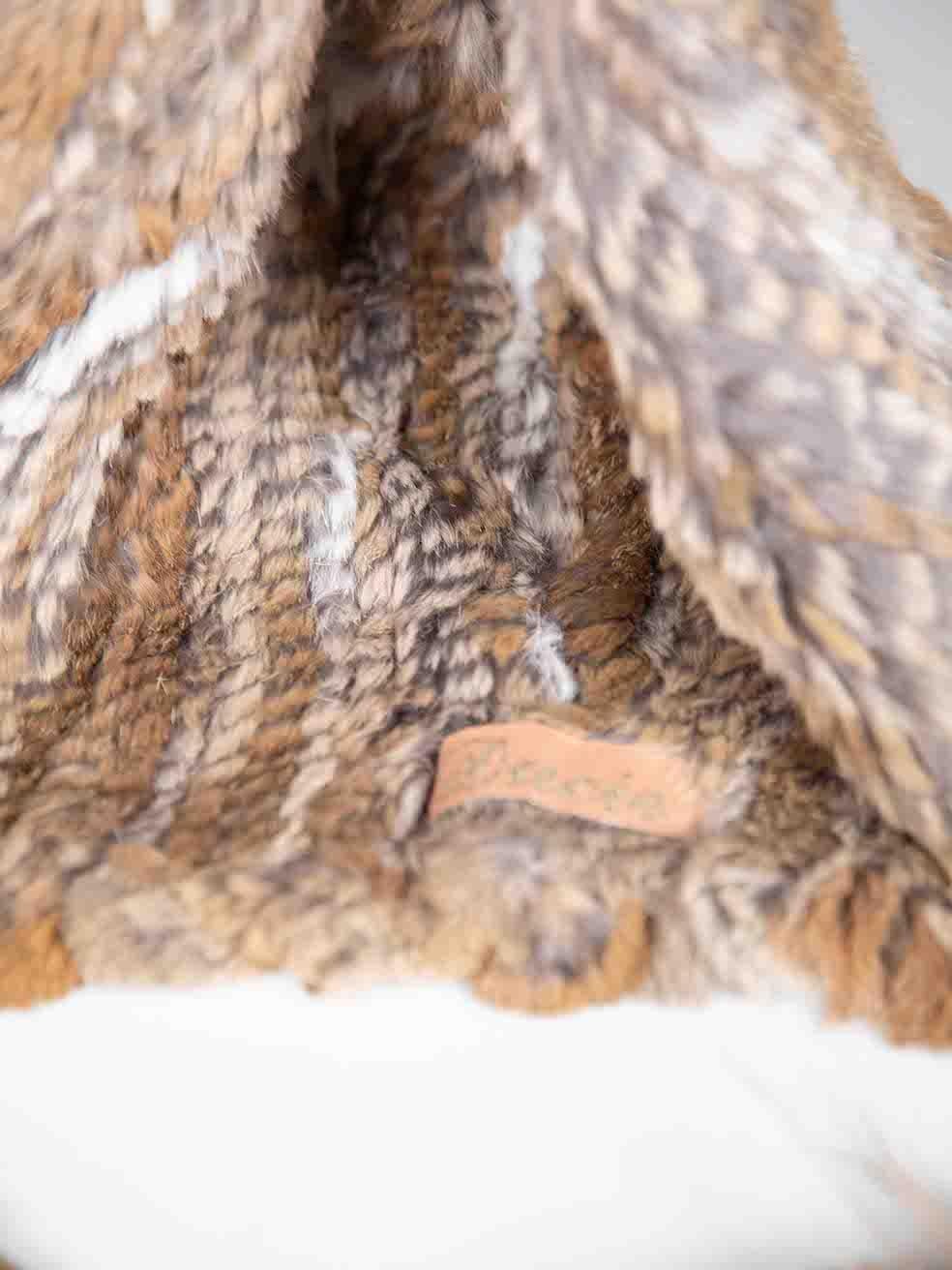 Ducie Brown Fox Fur Hooded Scarf For Sale 1