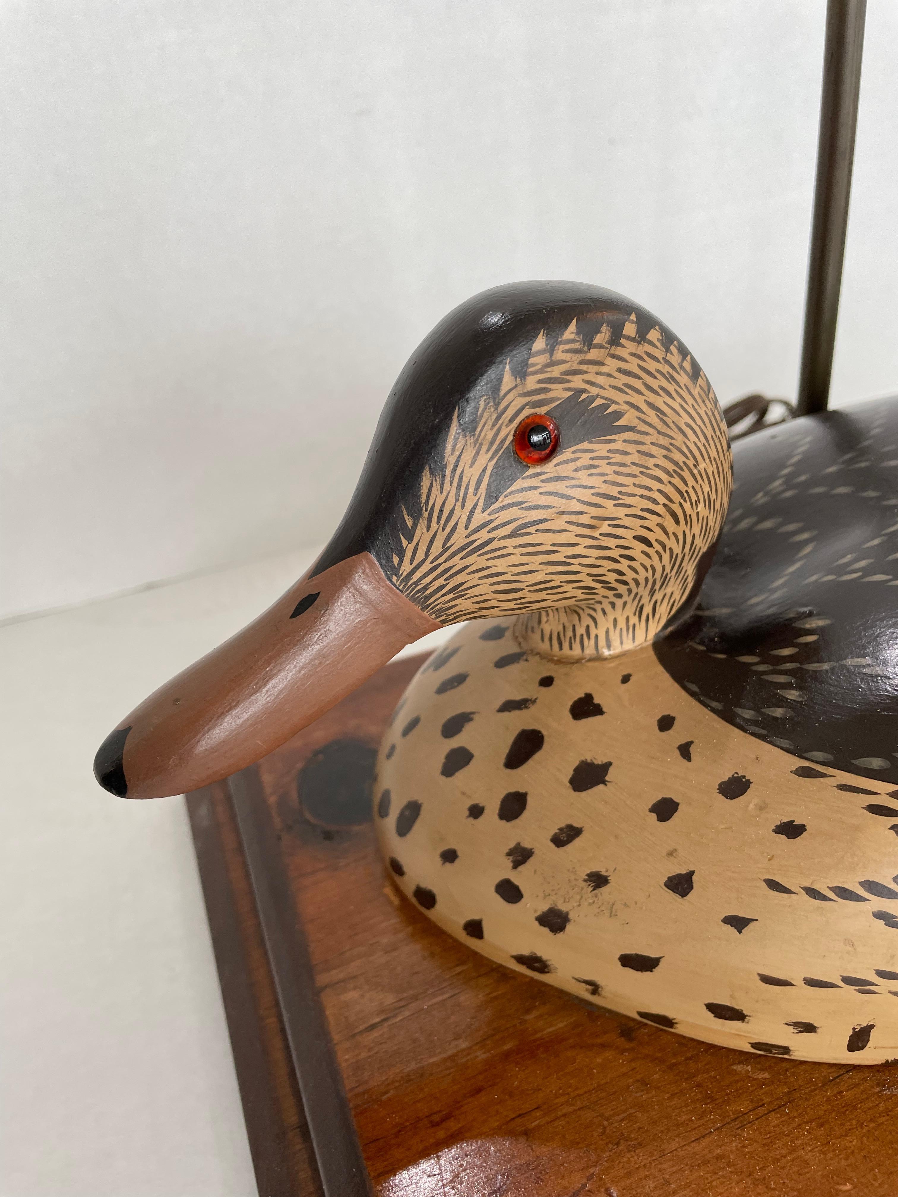 20th Century Duck Decoy Table Lamp For Sale