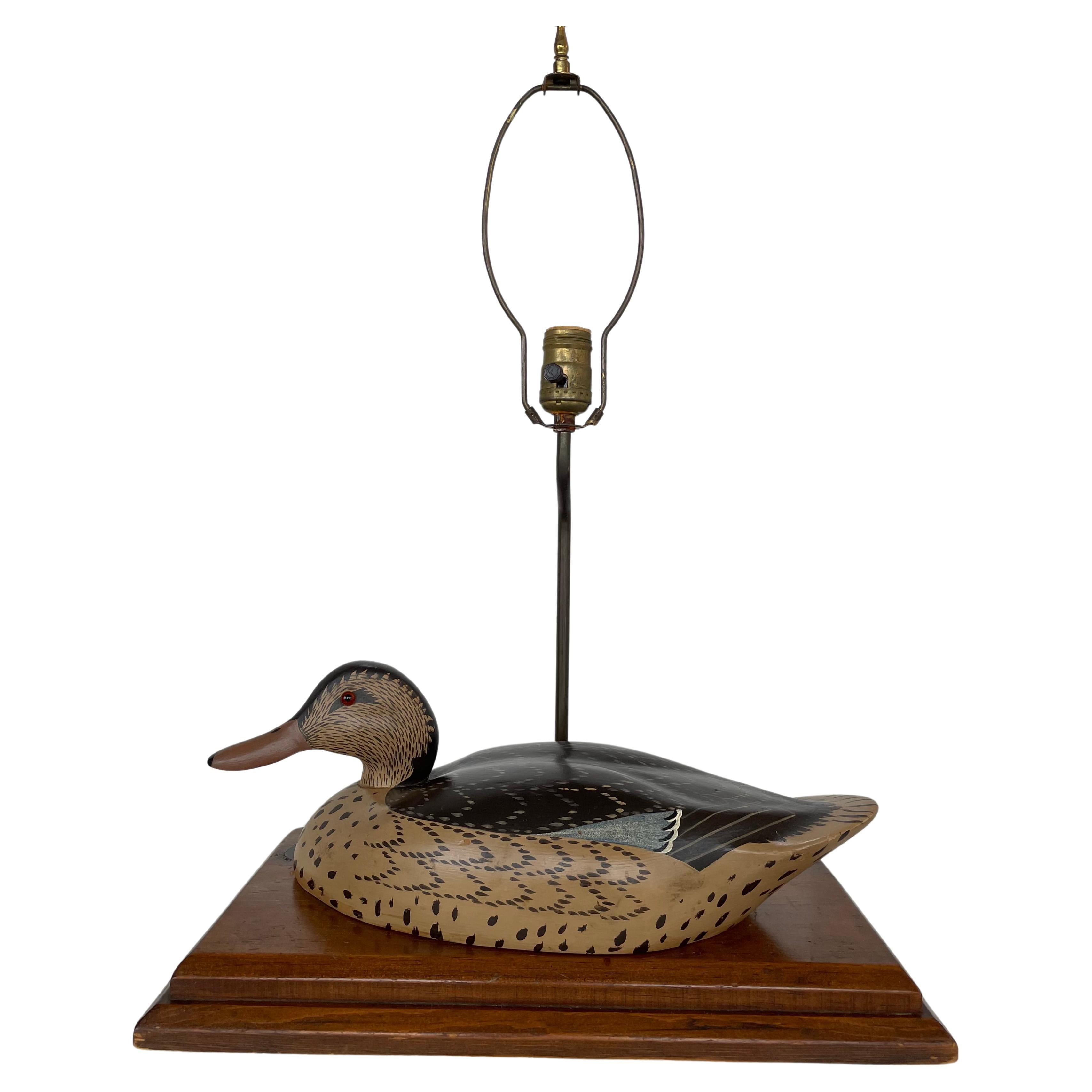 Duck Decoy Table Lamp For Sale